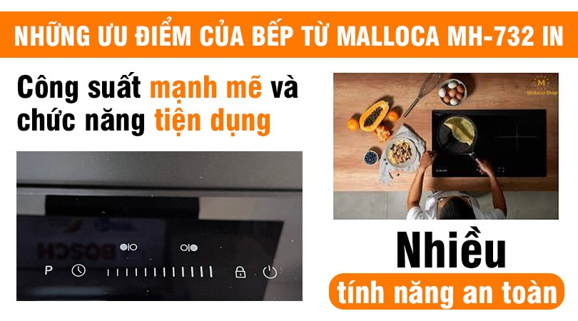 Ưu điểm của bếp từ Malloca MH-732 IN